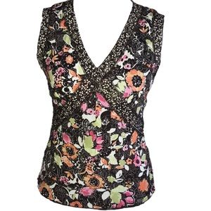 Sigrid Olsen Floral Top 0345